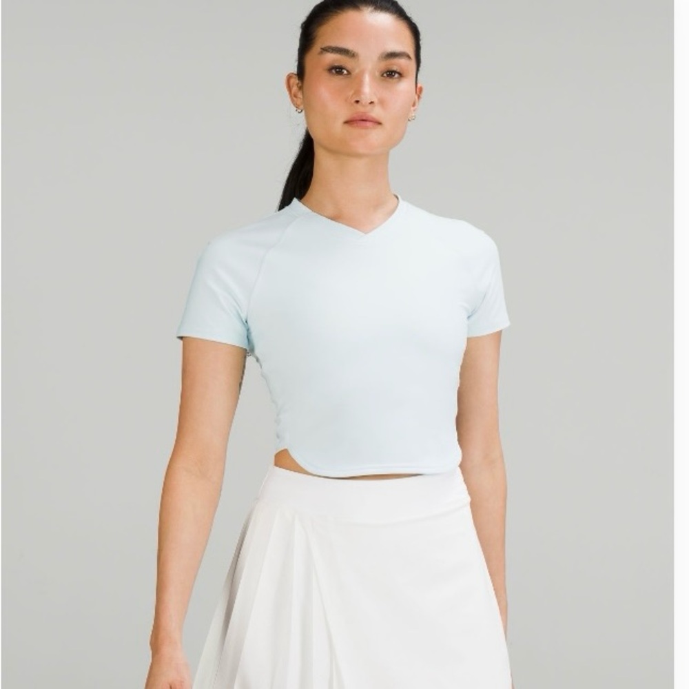 Lululemon Nulux Cropped Tennis Short-Sleeve Shirt